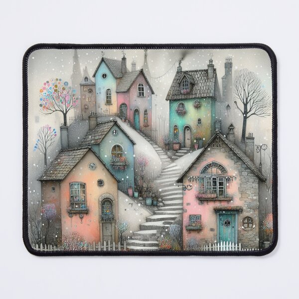 Item preview, Charming Village on a Tranquil Day designed and sold by Beyondnote-Art.