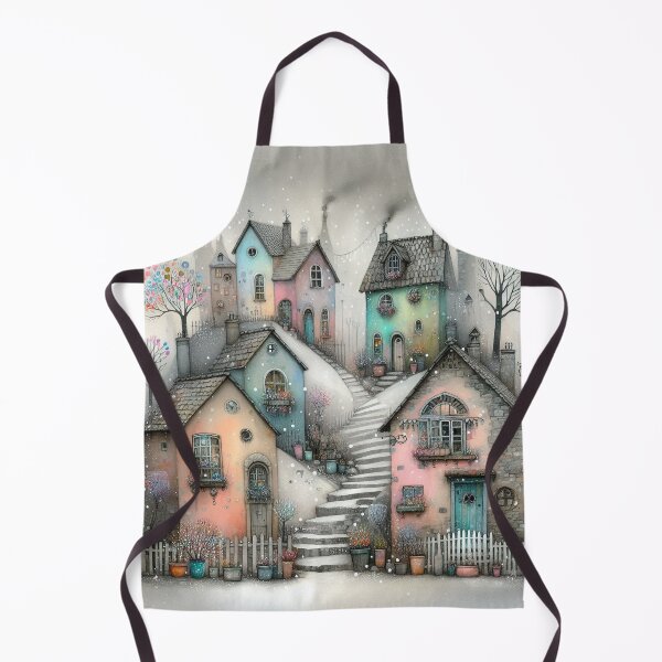 Item preview, Charming Village on a Tranquil Day designed and sold by Beyondnote-Art.