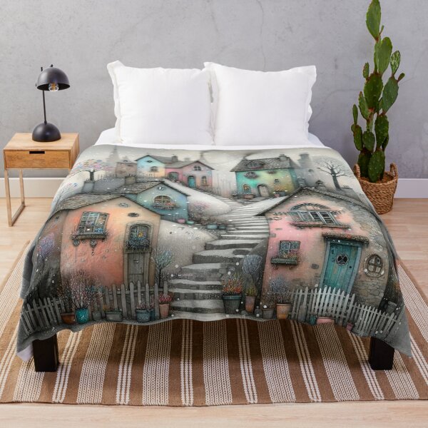Item preview, Charming Village on a Tranquil Day designed and sold by Beyondnote-Art.
