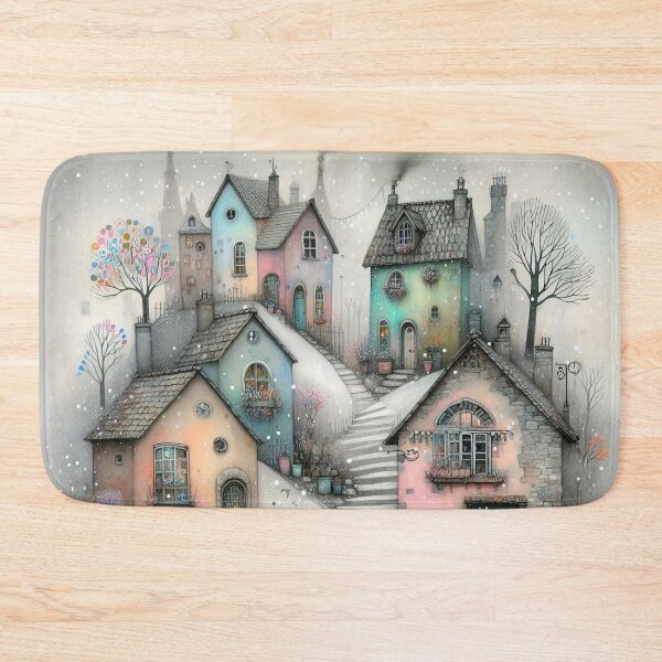 Item preview, Charming Village on a Tranquil Day designed and sold by Beyondnote-Art.