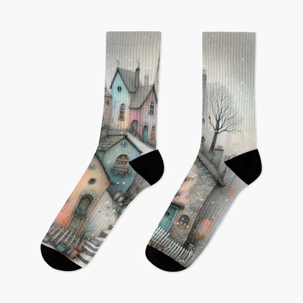 Item preview, Charming Village on a Tranquil Day designed and sold by Beyondnote-Art.