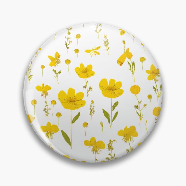 Item preview, Golden Bloom Pattern – Light Golden Flowers, funny, gifts, flowers,  designed and sold by Ewelina  Niemiec.