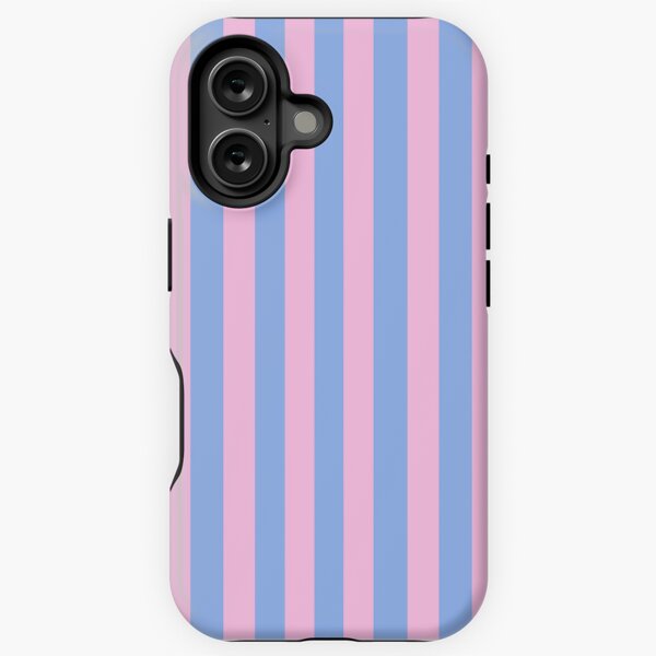 Item preview, Pink and Cornflower Blue Stripes designed and sold by OneThreeSix.