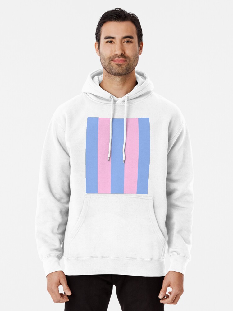 Pink and Cornflower Blue Stripes