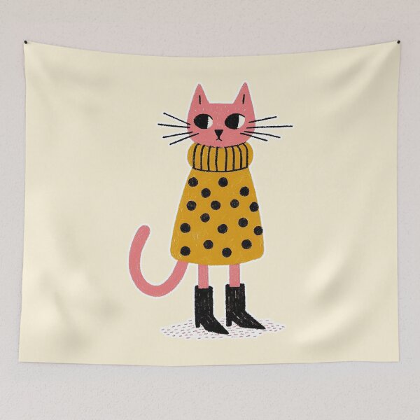 Item preview, Polka Dot Feline Fashion designed and sold by zzz888.