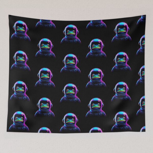 Item preview, Modern Trendy Funny Cute frog  Astronaut frog In Space Galaxy ,astronaut frog designed and sold by SOUFIANE1991.