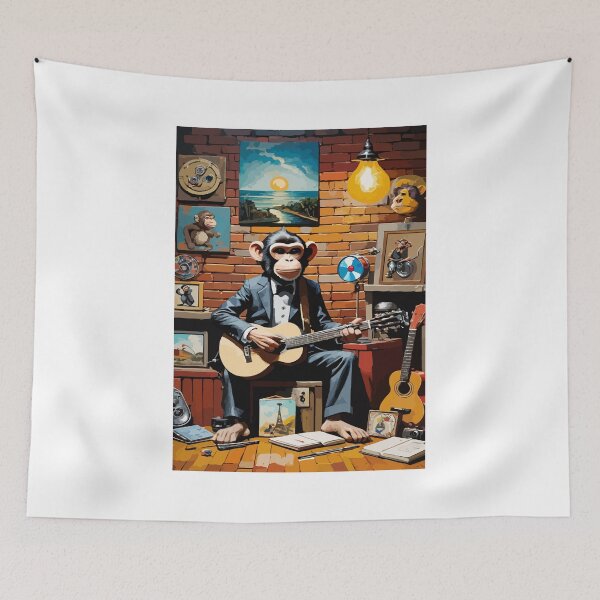 Item preview, A monkey who aspires to be a solo artist. designed and sold by Whose-sweat.
