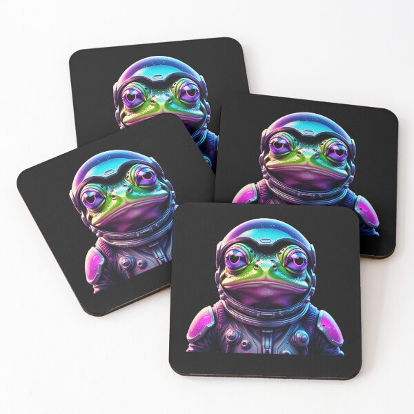 Item preview, Modern Trendy Funny Cute frog  Astronaut frog In Space Galaxy ,astronaut frog designed and sold by SOUFIANE1991.