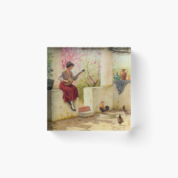 Item preview, Woman Playing Mandolin designed and sold by tomorrowsart.