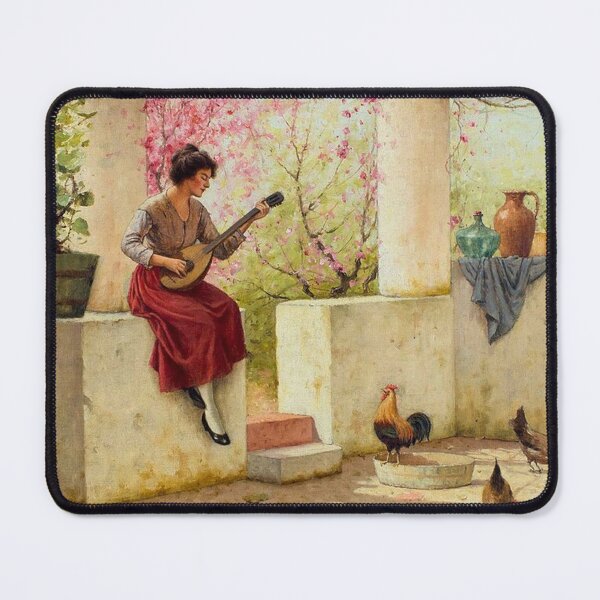 Item preview, Woman Playing Mandolin designed and sold by tomorrowsart.