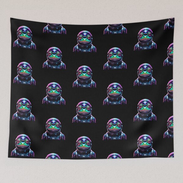 Item preview, Modern Trendy Funny Cute frog  Astronaut frog In Space Galaxy ,astronaut frog designed and sold by SOUFIANE1991.