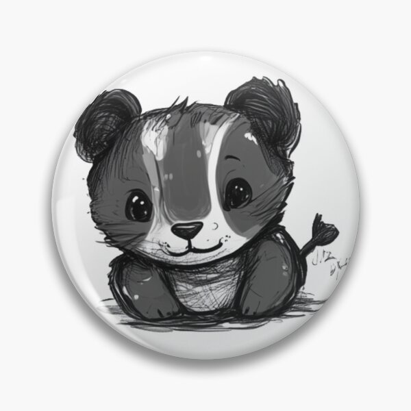 Item preview, Chibi Cute Panda Hand Drawn designed and sold by InkDreamMotion.