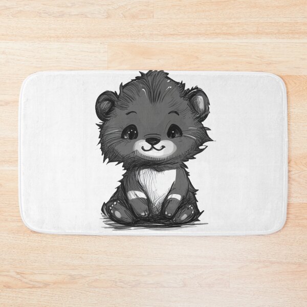Item preview, Cute Chibi Bear Cub Ink Style designed and sold by InkDreamMotion.