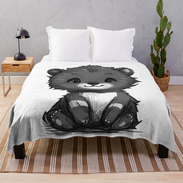 Item preview, Cute Chibi Bear Cub Ink Style designed and sold by InkDreamMotion.