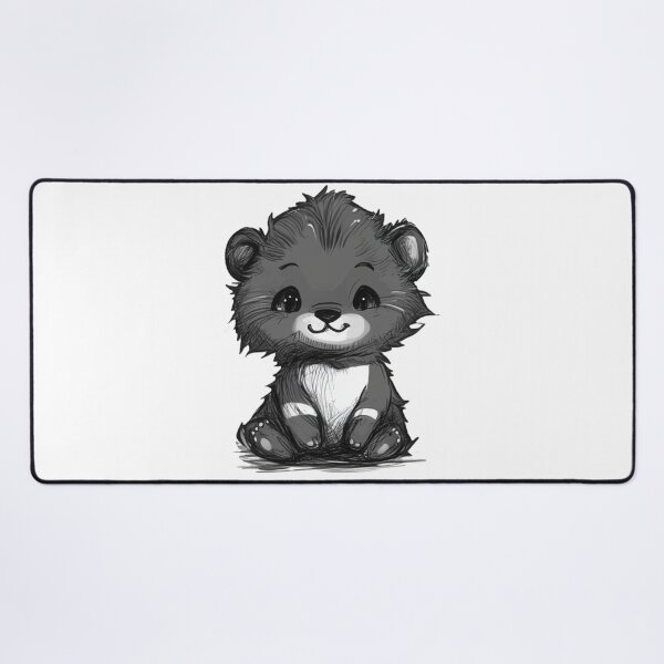 Item preview, Cute Chibi Bear Cub Ink Style designed and sold by InkDreamMotion.