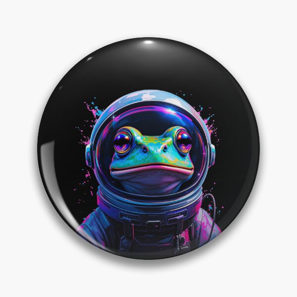 Item preview, Modern Trendy Funny Cute frog  Astronaut frog In Space Galaxy ,astronaut frog designed and sold by SOUFIANE1991.