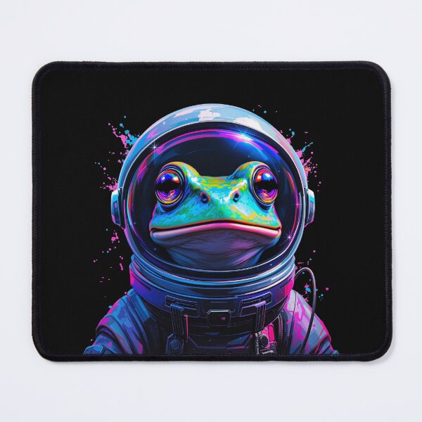 Item preview, Modern Trendy Funny Cute frog Astronaut frog In Space Galaxy ,astronaut frog designed and sold by SOUFIANE1991.