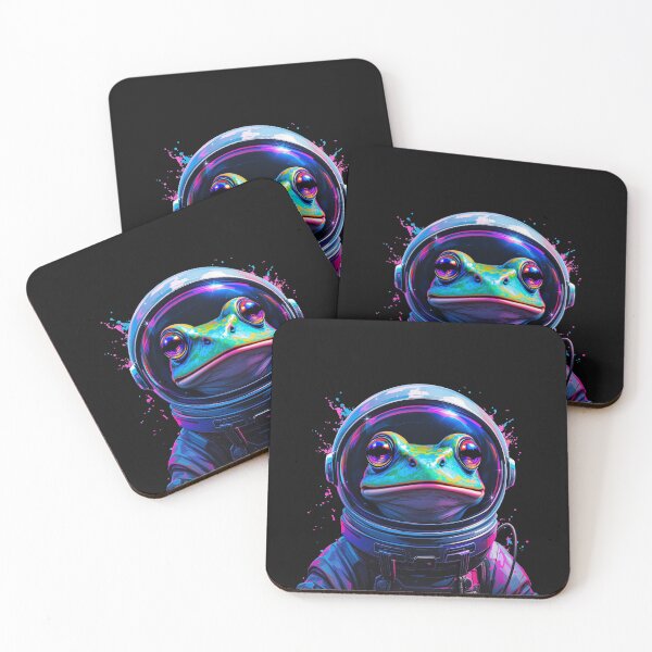 Item preview, Modern Trendy Funny Cute frog  Astronaut frog In Space Galaxy ,astronaut frog designed and sold by SOUFIANE1991.