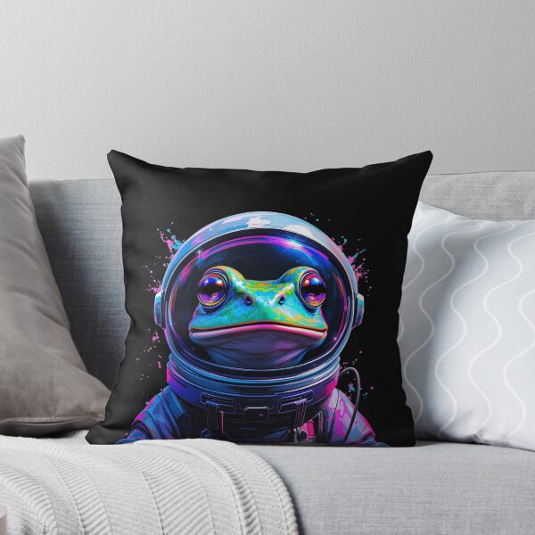 Item preview, Modern Trendy Funny Cute frog  Astronaut frog In Space Galaxy ,astronaut frog designed and sold by SOUFIANE1991.