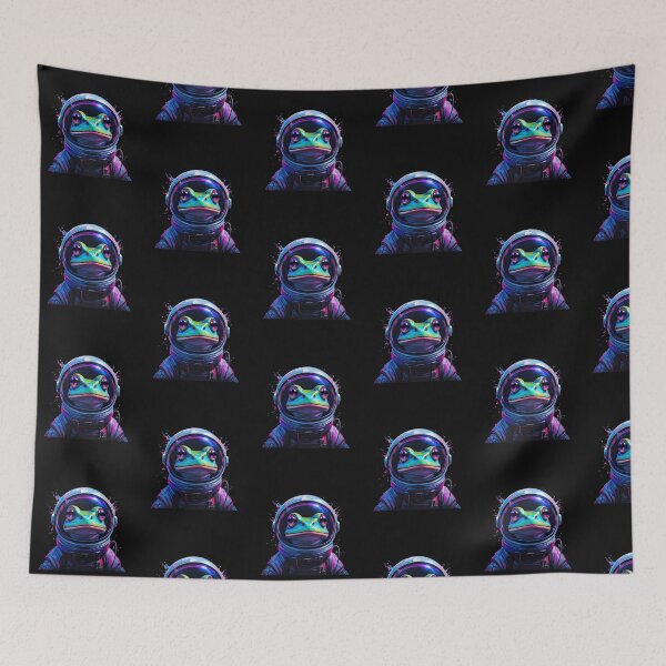 Item preview, Modern Trendy Funny Cute frog  Astronaut frog In Space Galaxy ,astronaut frog designed and sold by SOUFIANE1991.