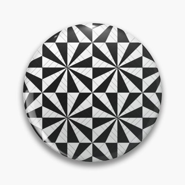 Item preview, black and white of the square pattern has depth. designed and sold by Toom289.