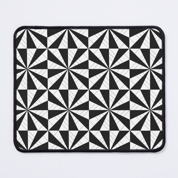 Item preview, black and white of the square pattern has depth. designed and sold by Toom289.