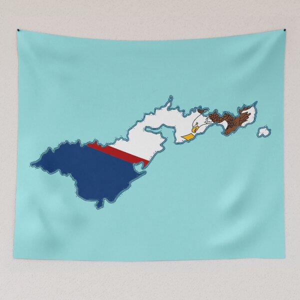 Item preview, American Samoa Map with Samoan Flag designed and sold by Havocgirl.