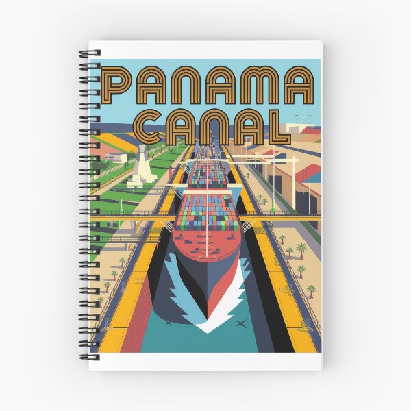 Item preview, Panama Canal Retro Vintage Travel Poster - Maritime Shipping Design Retro designed and sold by pod24.