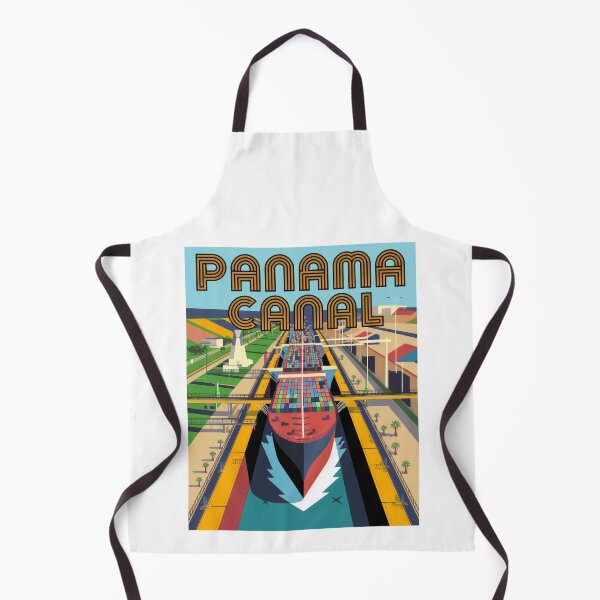 Item preview, Panama Canal Retro Vintage Travel Poster - Maritime Shipping Design Retro designed and sold by pod24.