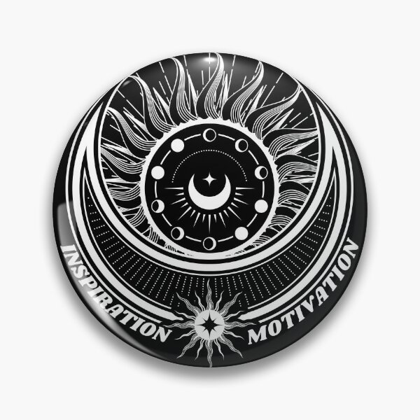 Item preview, Copy of Mystic Sun & Moon Phases – Inspiration & Motivation (black) designed and sold by DARK_NOVA.