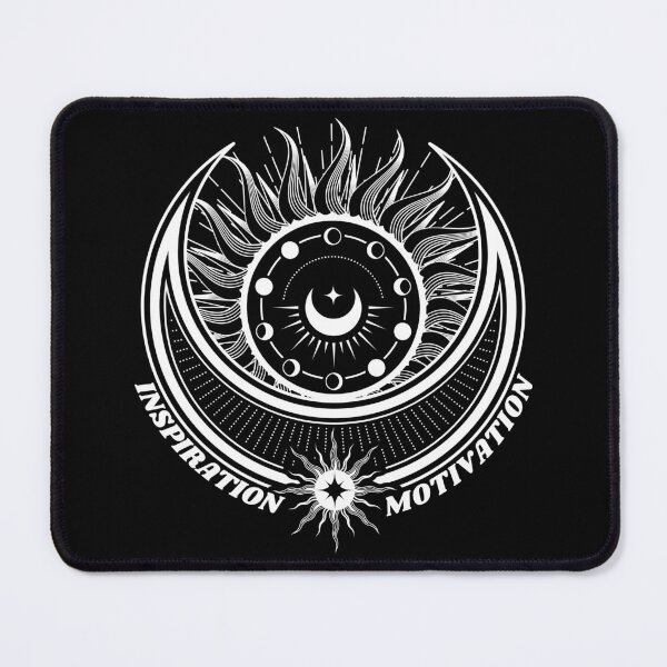 Item preview, Copy of Mystic Sun & Moon Phases – Inspiration & Motivation (black) designed and sold by DARK_NOVA.