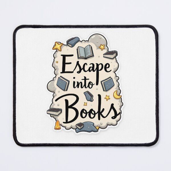 Item preview, Gift for BookTokers | Escape Into Books Sticker for Book Lovers and Readers designed and sold by Thread-Verse.