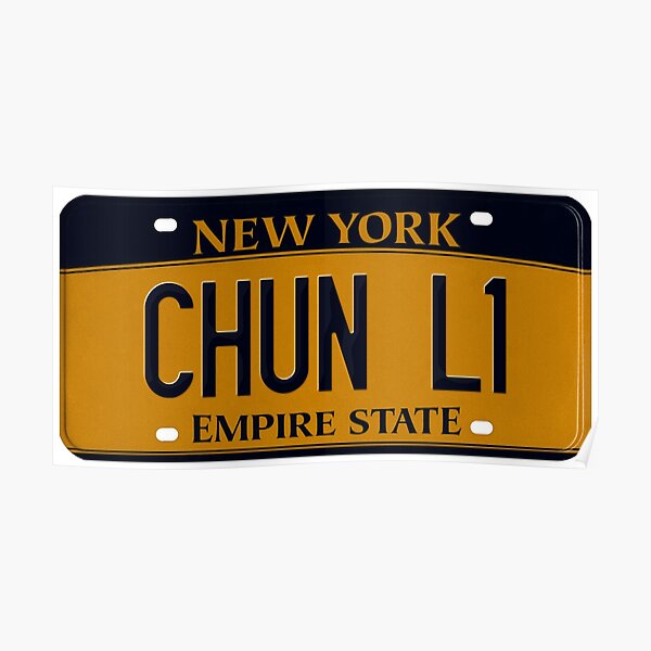 PLATES SAY CHUN-LI Poster