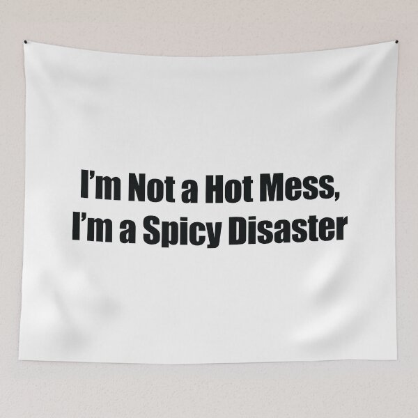 Item preview, I’m Not a Hot Mess, I’m a Spicy Disaster back bold typeface designed and sold by deynaaz.