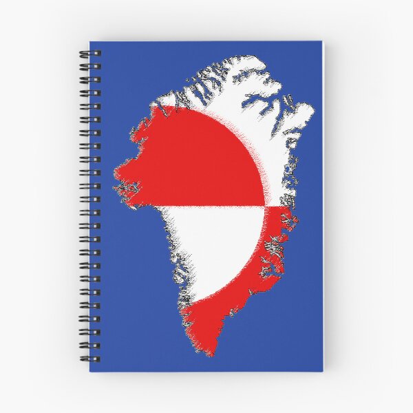 Item preview, Greenland Map with Flag designed and sold by Havocgirl.