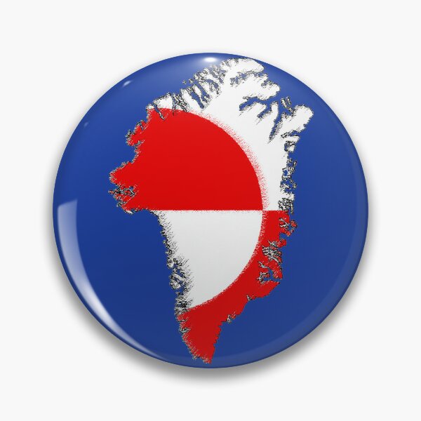 Item preview, Greenland Map with Flag designed and sold by Havocgirl.