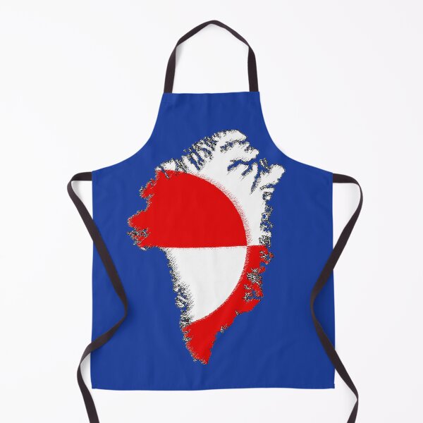 Item preview, Greenland Map with Flag designed and sold by Havocgirl.