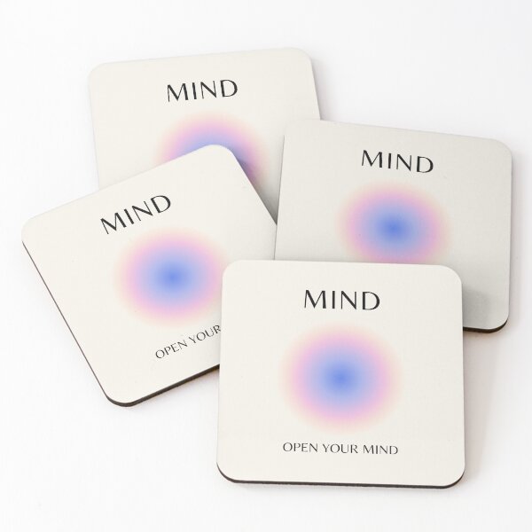 Aperçu de l'œuvre Pleine conscience, affirmation positive, positif, spirituel, aura gradient art créée et vendue par Magic Love Art Print.
