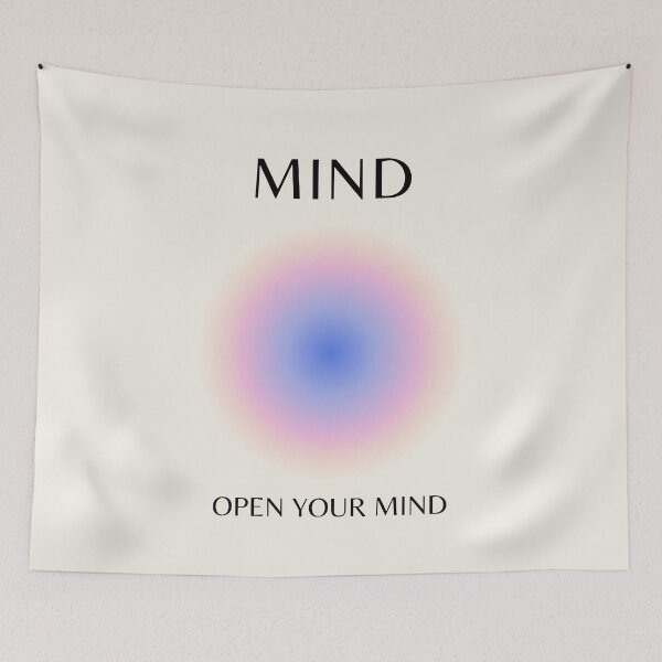 Aperçu de l'œuvre Pleine conscience, affirmation positive, positif, spirituel, aura gradient art créée et vendue par Magic Love Art Print.