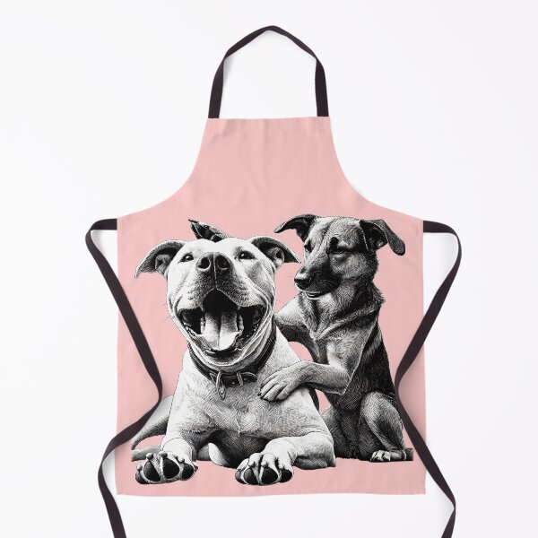 Item preview, Loyal Companions - Pitbull & German Shepherd designed and sold by TSQ.
