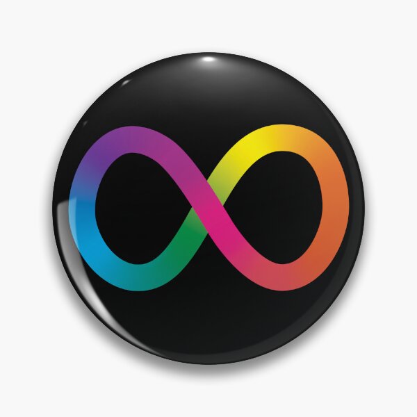 Item preview, Neurodiversity rainbow infinity designed and sold by DoodleBethShop.