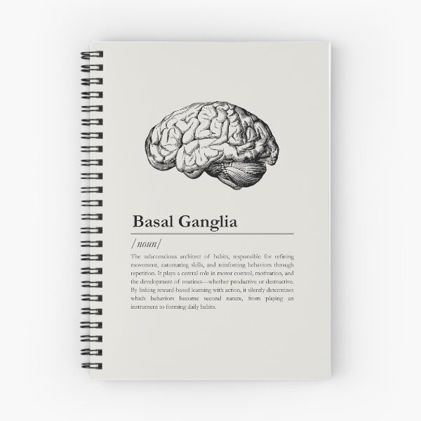 Item preview, Basal Ganglia- Minimalistic Neurology Design designed and sold by felixpauli.
