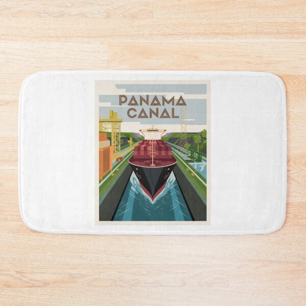 Item preview, Travel Poster Panama Canal Art Deco Poster – Maritime Graphic in Vintage Retro Style designed and sold by pod24.