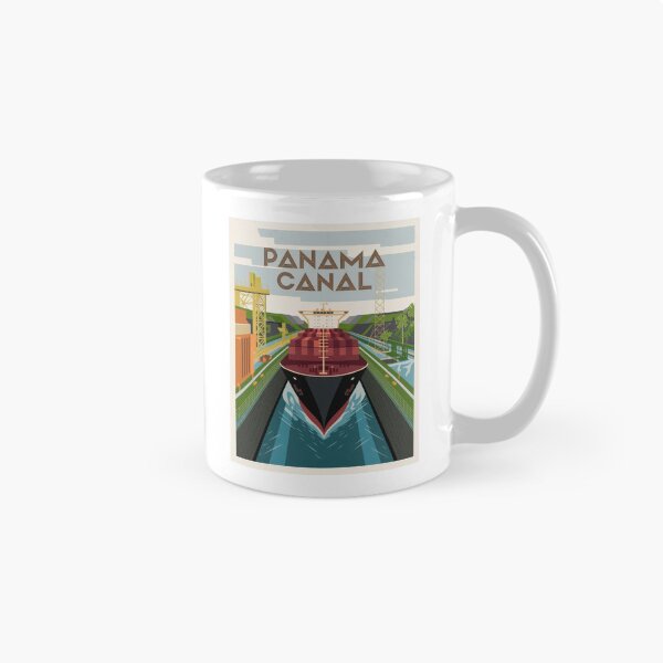 Item preview, Travel Poster Panama Canal Art Deco Poster – Maritime Graphic in Vintage Retro Style designed and sold by pod24.