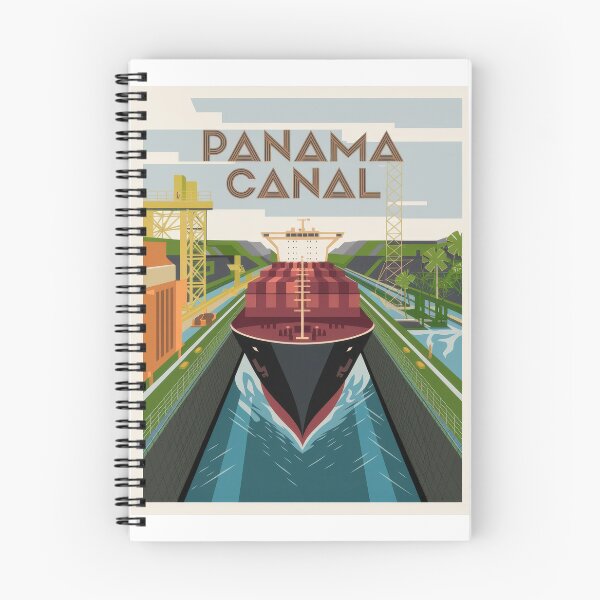 Item preview, Travel Poster Panama Canal Art Deco Poster – Maritime Graphic in Vintage Retro Style designed and sold by pod24.