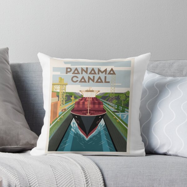Item preview, Travel Poster Panama Canal Art Deco Poster – Maritime Graphic in Vintage Retro Style designed and sold by pod24.