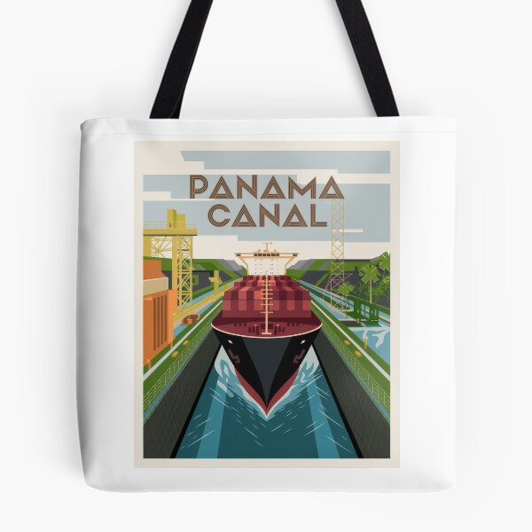 Item preview, Travel Poster Panama Canal Art Deco Poster – Maritime Graphic in Vintage Retro Style designed and sold by pod24.