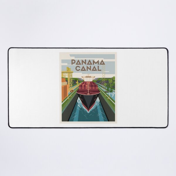 Item preview, Travel Poster Panama Canal Art Deco Poster – Maritime Graphic in Vintage Retro Style designed and sold by pod24.