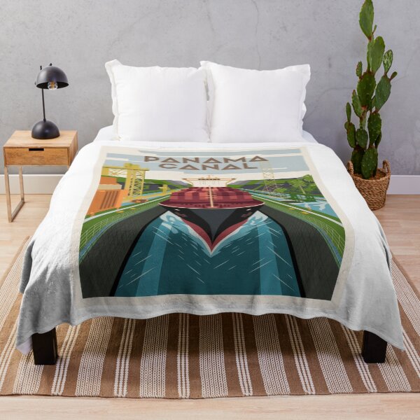 Item preview, Travel Poster Panama Canal Art Deco Poster – Maritime Graphic in Vintage Retro Style designed and sold by pod24.