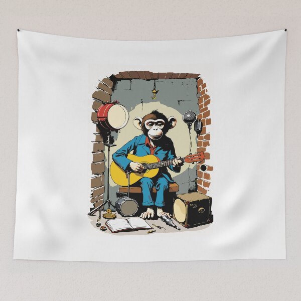 Item preview, A monkey who aspires to be a solo artist. designed and sold by Whose-sweat.